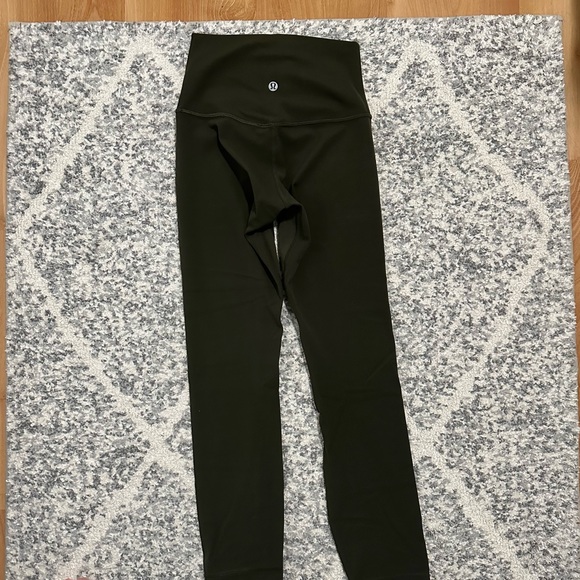 LULULEMON Align High Rise Pant 25” Dark Olive - Picture 3 of 7